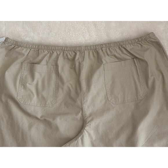 Eddie Bauer Women's Sunwashed Canvas Crop Pull-On Pants Costal Tan Pockets Sz 3X - Picture 6 of 15